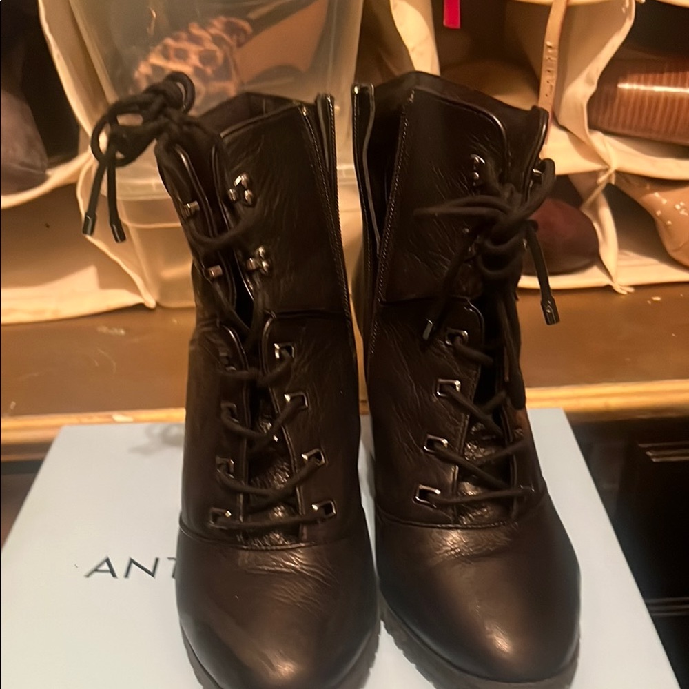 Antonio Melani Black Ankle Boots